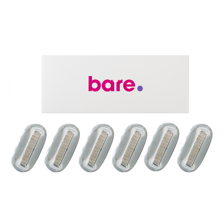 6-pack Bare razor blades